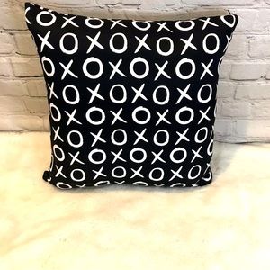 Hugs + Kisses Square Throw Pillow